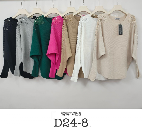 Swetry damska (Francja produkt) Roz S/M-L/XL,   Mix Kolor .Paczka 10 szt